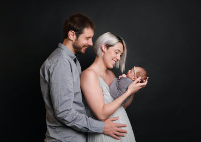 Newborn Family Portrait Photoshoot Peekaboo Liverpool Kayleighjcouture